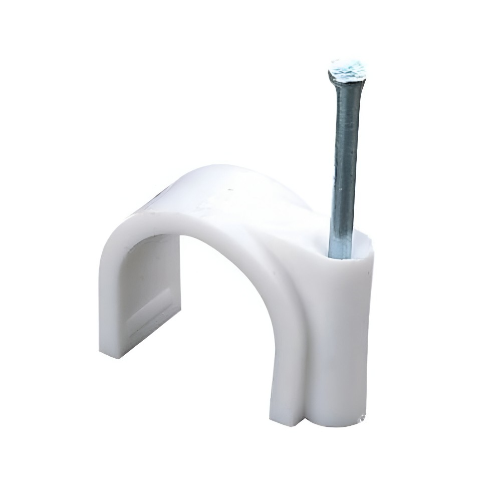 Cable Clips 25mm 100 Pcs With Metal Nails